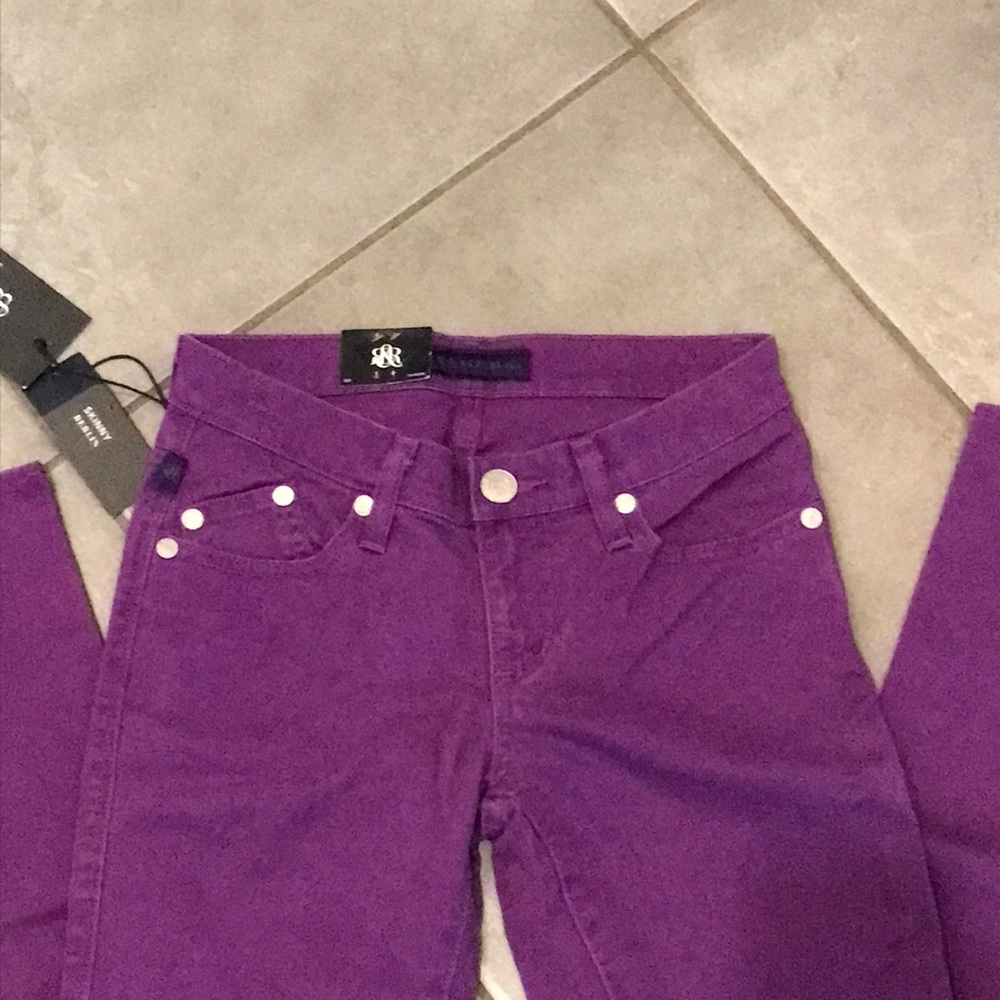 Rock & Republic Purple Skinny Jeans - Picture 2 of 6